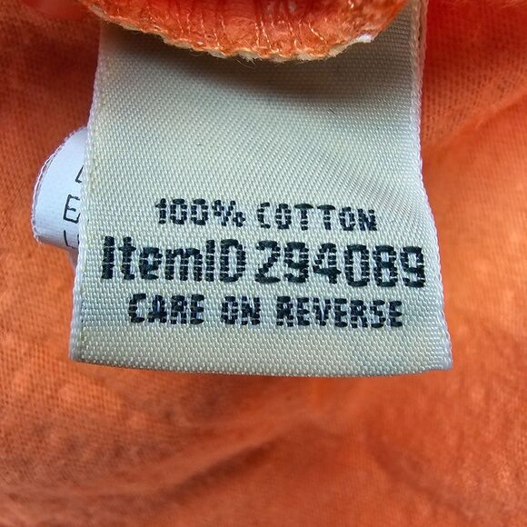 L.L.Bean Short/Long-Sleeve Blouse Coral/Orange Women's Size Large - Picture 8 of 13